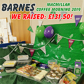 Macmillan Coffee Morning 2019