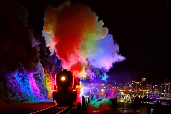 Christmas Train of Light (Dartmouth Steam Train)